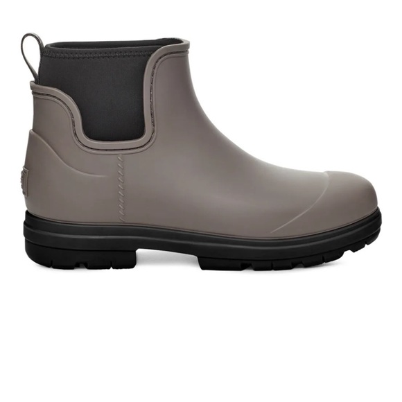 UGG WOMENS DROPLET WILD DOVE WATERPROOF RUBBER WOOL RAIN BOOTS SIZE 5 M US - Picture 2 of 6